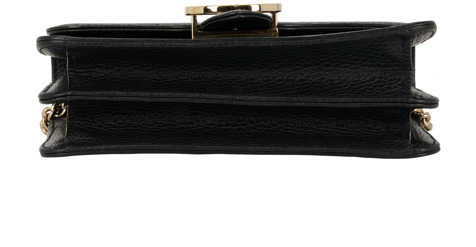 Interlocking G Crossbody, &pound;495, Handbags, Black, Leather, Top view